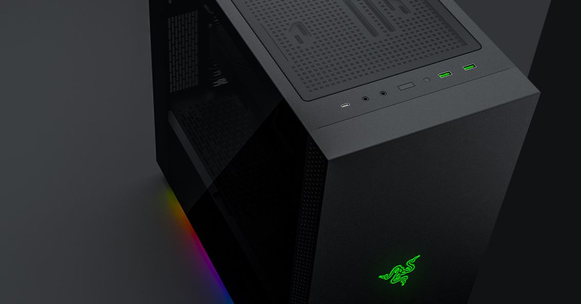 Vỏ Case Razer Tomahawk A1 ATX Chassis (Mid Tower/Màu Đen) được trang bị cổng USB 3.2 Gen 2 Type-C giúp truyền tải dữ liệu nhanh chóng